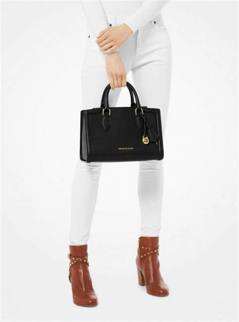 zoe medium michael kors|Zoe Medium Pebbled Leather Satchel .